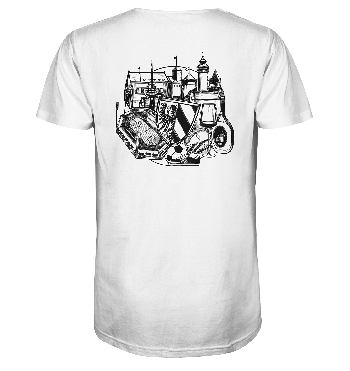 City Emblem Back Tee Nürnberg - Organic Shirt
