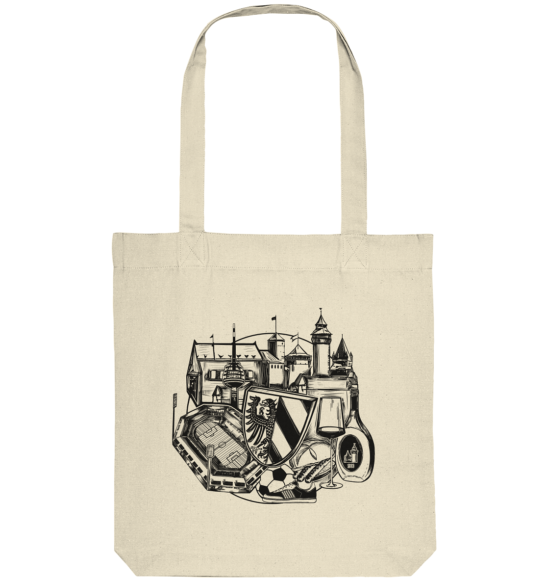 Authentic Tote Bag "Nuremberg" - Organic Tote Bag